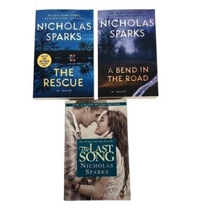 Nicholas Sparks Books/Novels Lot/3 Fiction Trade Paperbacks Family Life/Romance